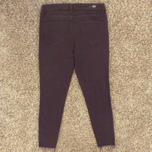 Kut From The Kloth Jeans Women's 8 Purple Donna High Rise Ankle Skinny Denim - Picture 2 of 10